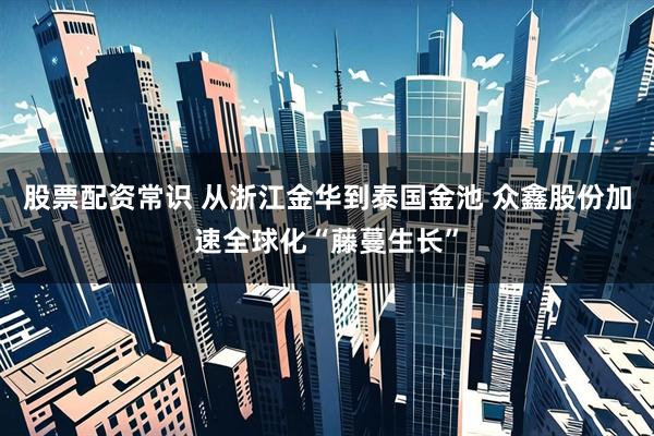 股票配资常识 从浙江金华到泰国金池 众鑫股份加速全球化“藤蔓生长”