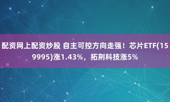 配资网上配资炒股 自主可控方向走强！芯片ETF(159995)涨1.43%，拓荆科技涨5%